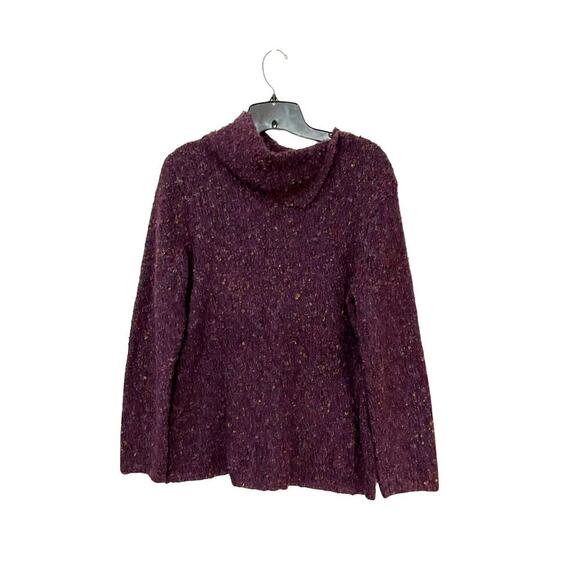 Coldwater Creek Sweaters - Coldwater Creek Purple Speckled Turtleneck Womens Sweater Sz Medium Cottagecore